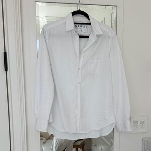 Frank & Eileen “Eileen” S Relaxed White Button Down Shirt